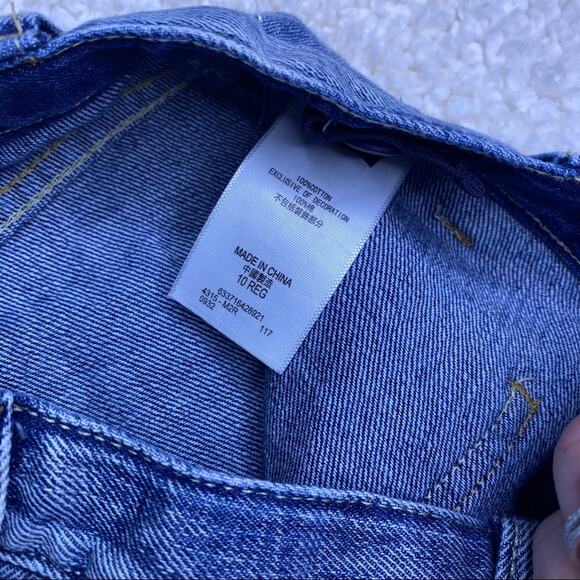 Levi’s High Rise Denim Button Front Skirt 10 - Picture 3 of 8